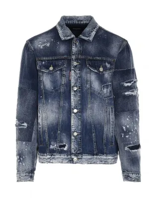 Dsquared2 Distressed Denim Jacket