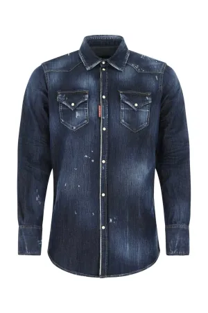 Dsquared2 Distressed Denim Jacket