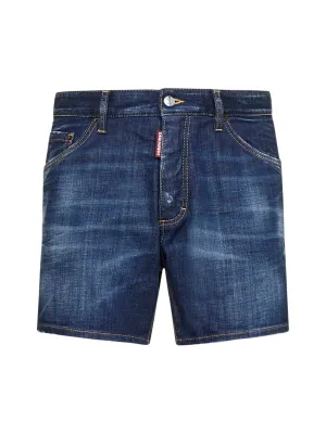 Dsquared2 Distressed Effect Denim Shorts