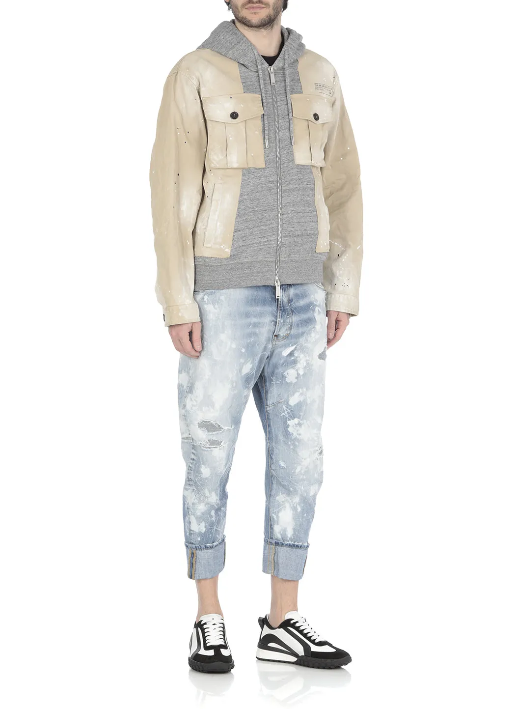 Dsquared2 Distressed Paint-Splatter Jeans
