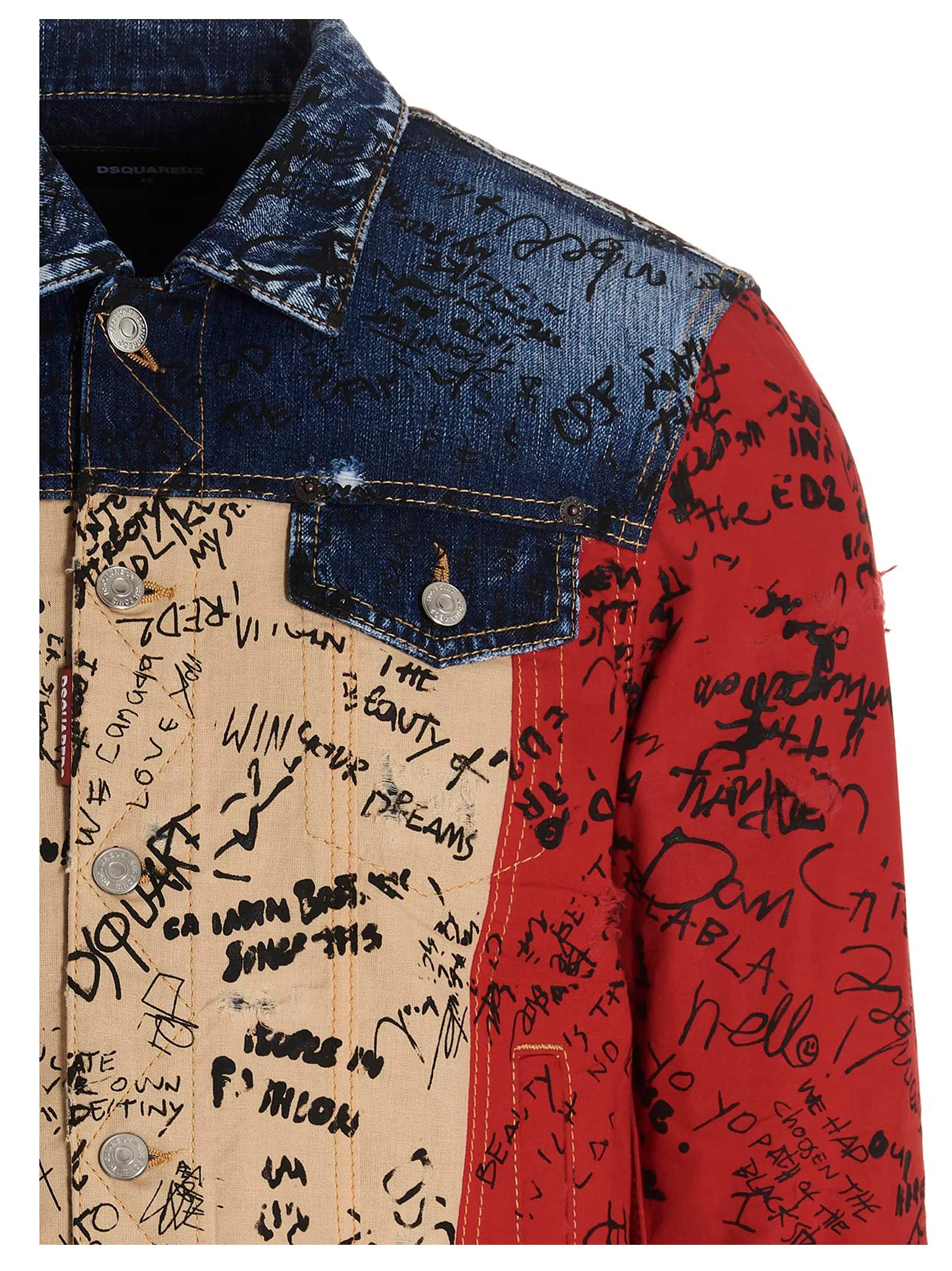 Dsquared2 Doodle Flag Dan Jacket