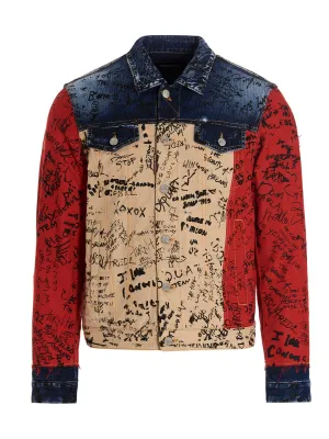 Dsquared2 Doodle Flag Dan Jacket