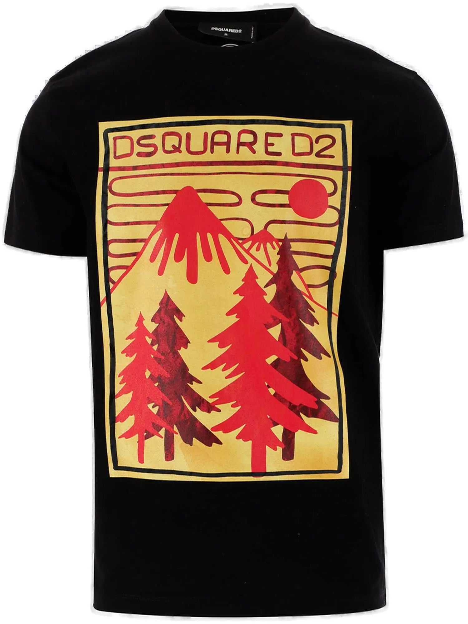 Dsquared2 Graphic Printed Crewneck T-Shirt