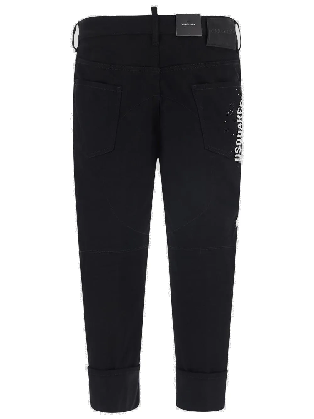 Dsquared2 Icon Logo Print Tapered Jeans