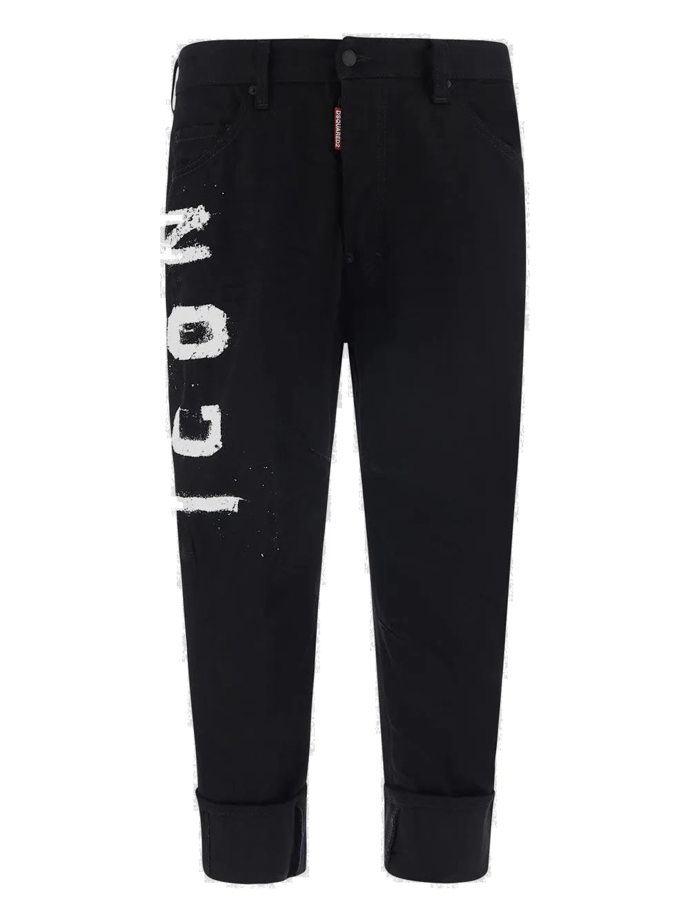 Dsquared2 Icon Logo Print Tapered Jeans