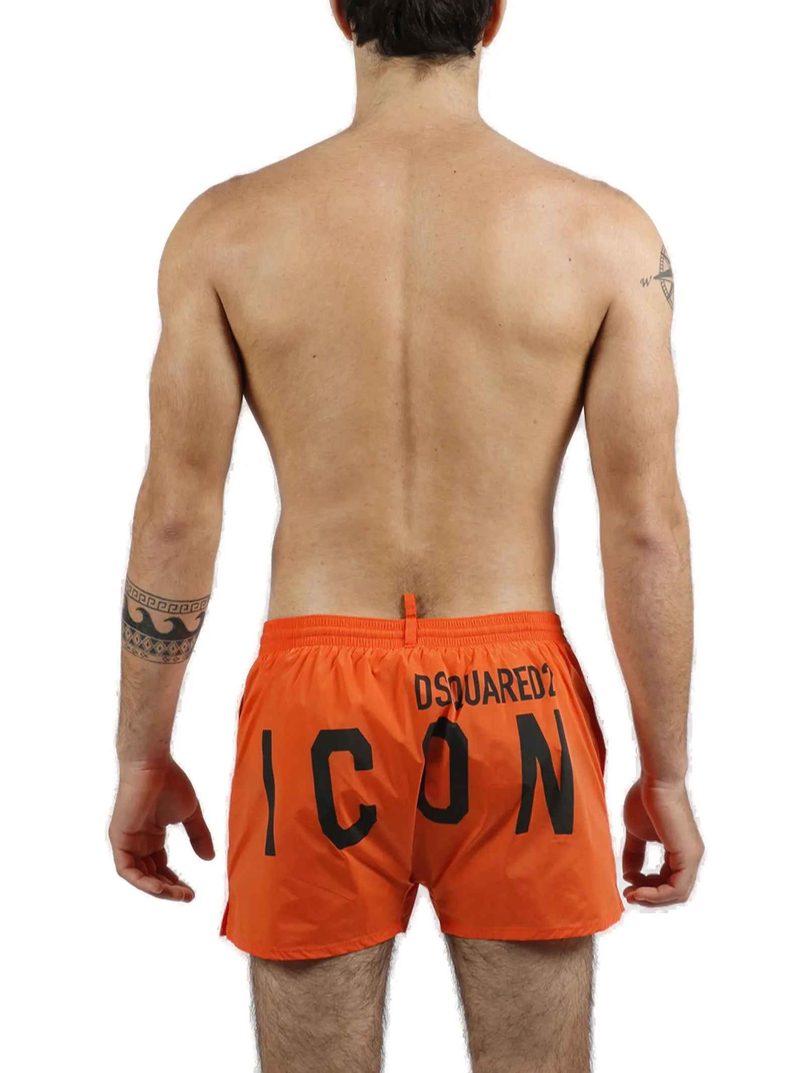 Dsquared2 Icon Printed Drawstring Swim Shorts