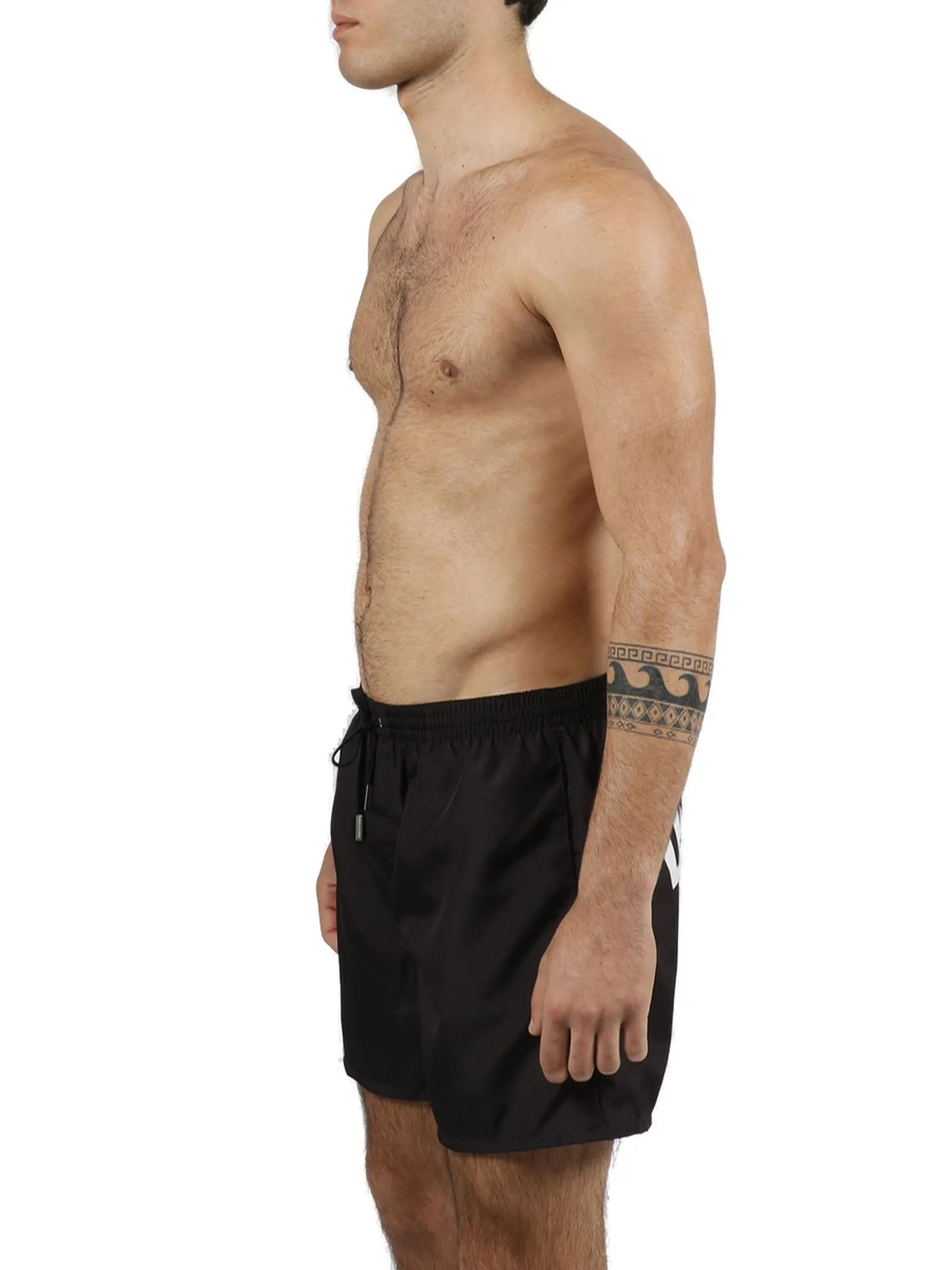 Dsquared2 Leaf Logo Printed Swim Shorts