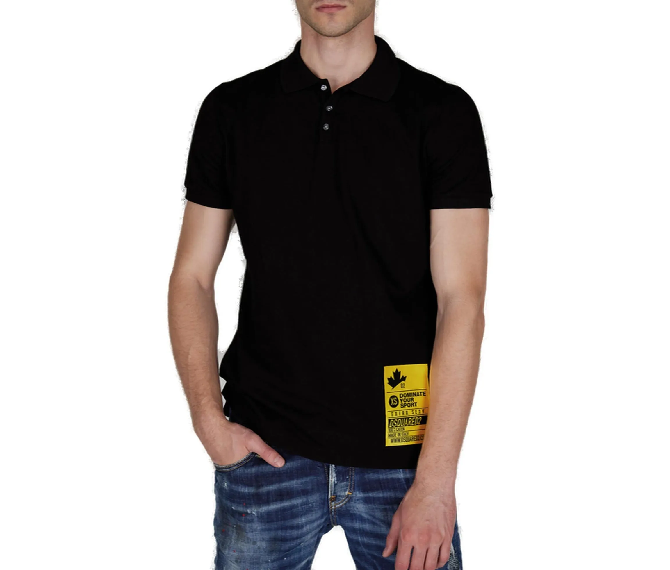 Dsquared2 Logo Patch Sport Polo Shirt