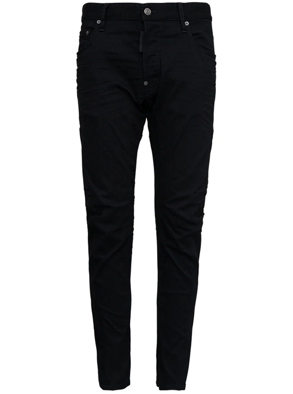 Dsquared2 Logo Patch Straight Leg Jeans