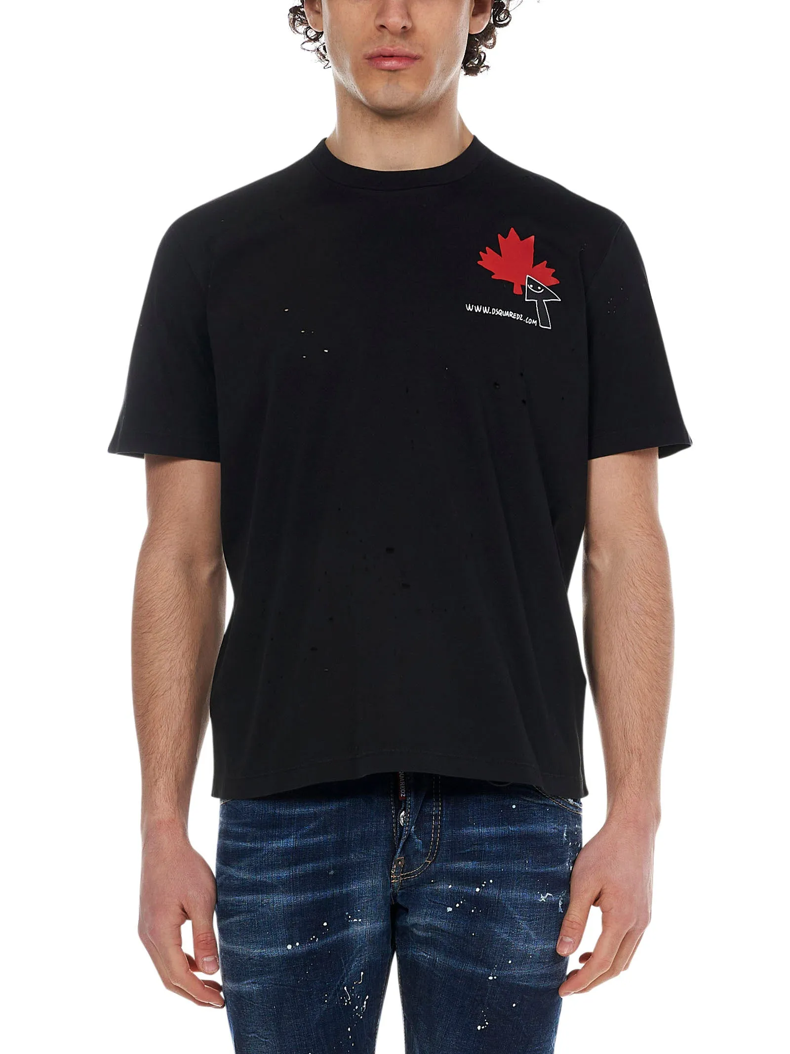 Dsquared2 Logo Print Crewneck T-Shirt