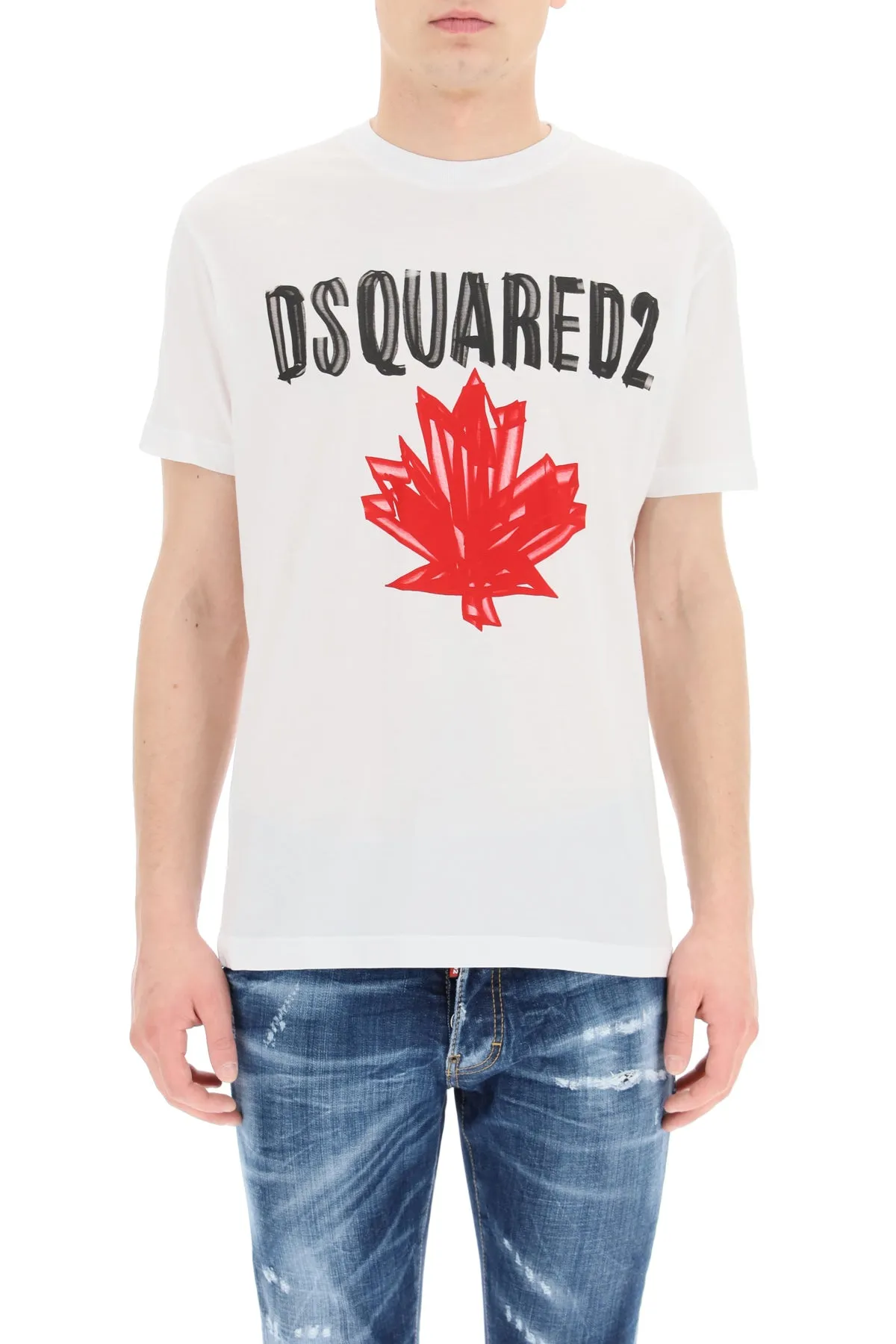 Dsquared2 Logo Print Crewneck T-Shirt