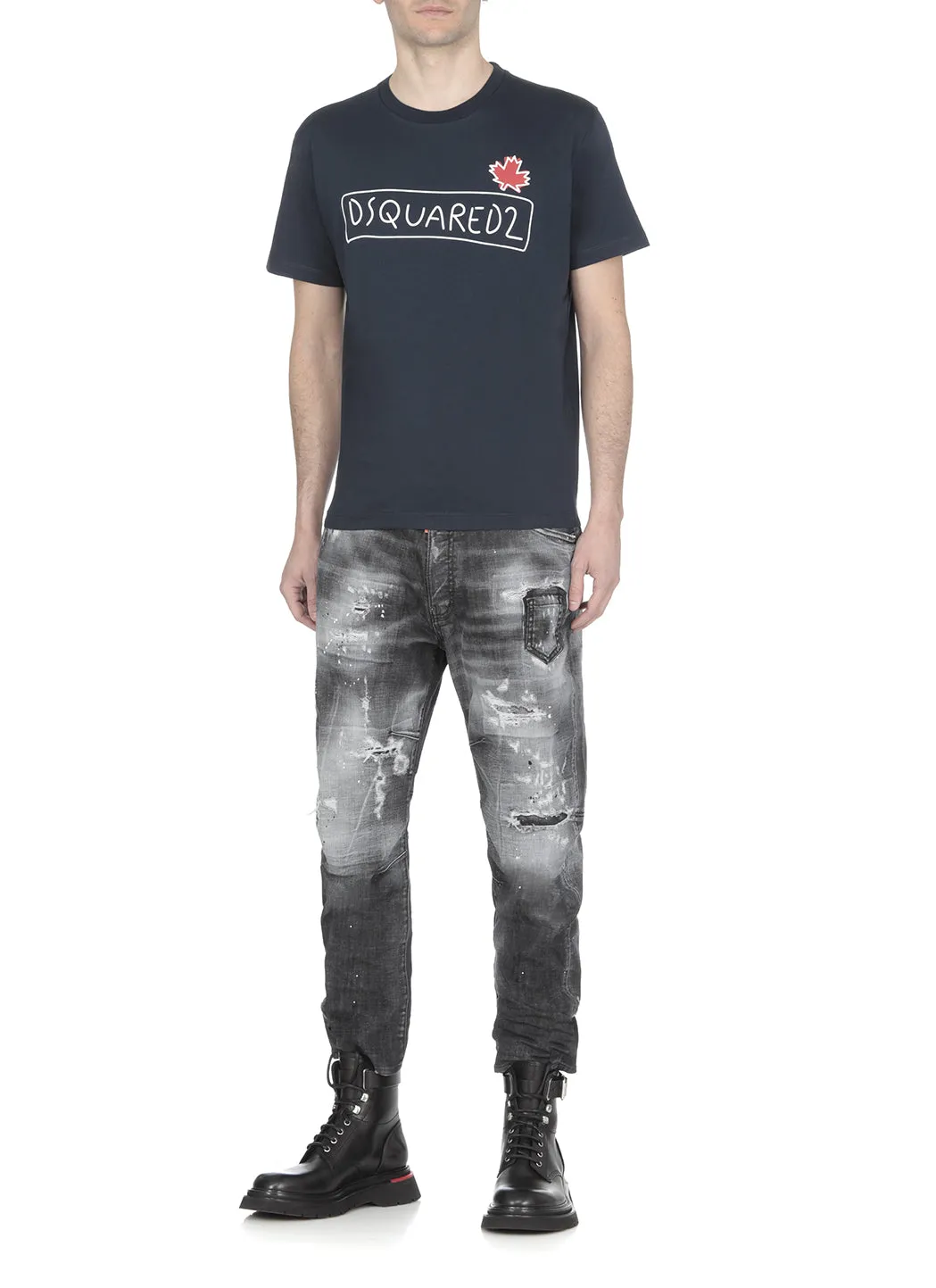 Dsquared2 Logo Print Crewneck T-Shirt