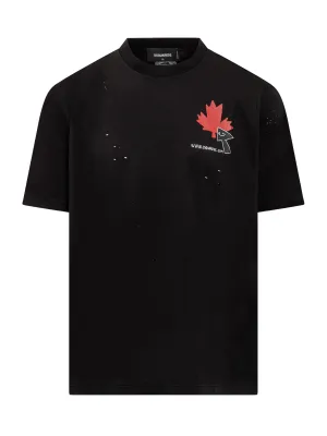 Dsquared2 Logo Print Crewneck T-Shirt