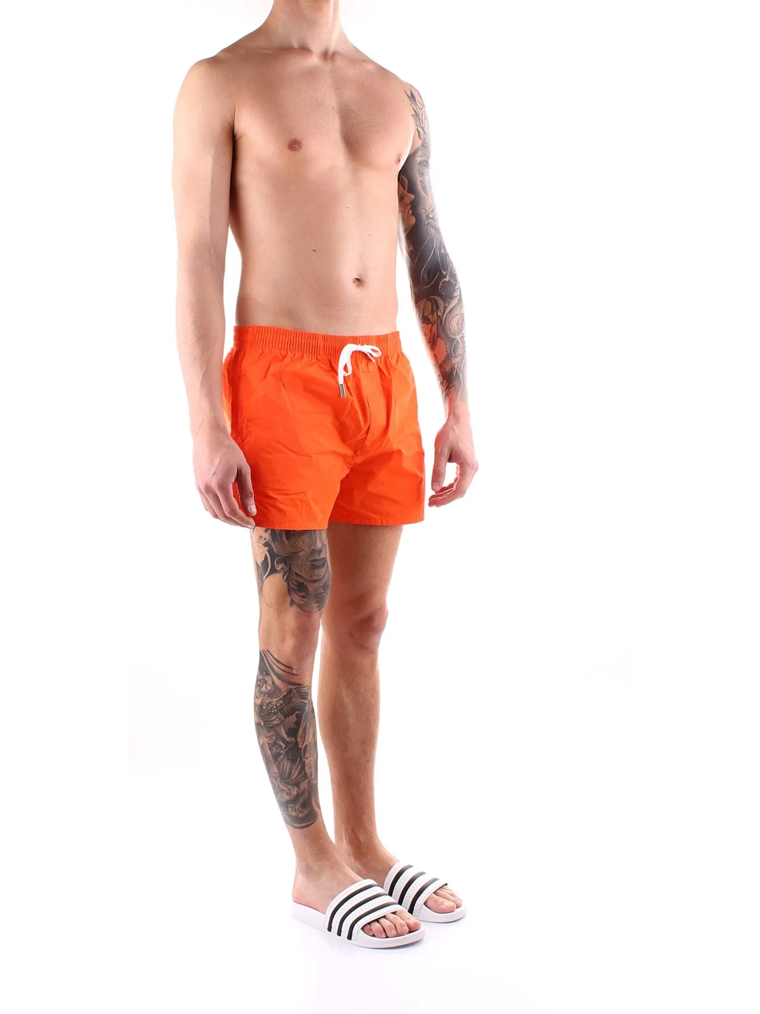 Dsquared2 Logo Print Drawstring Swim Shorts