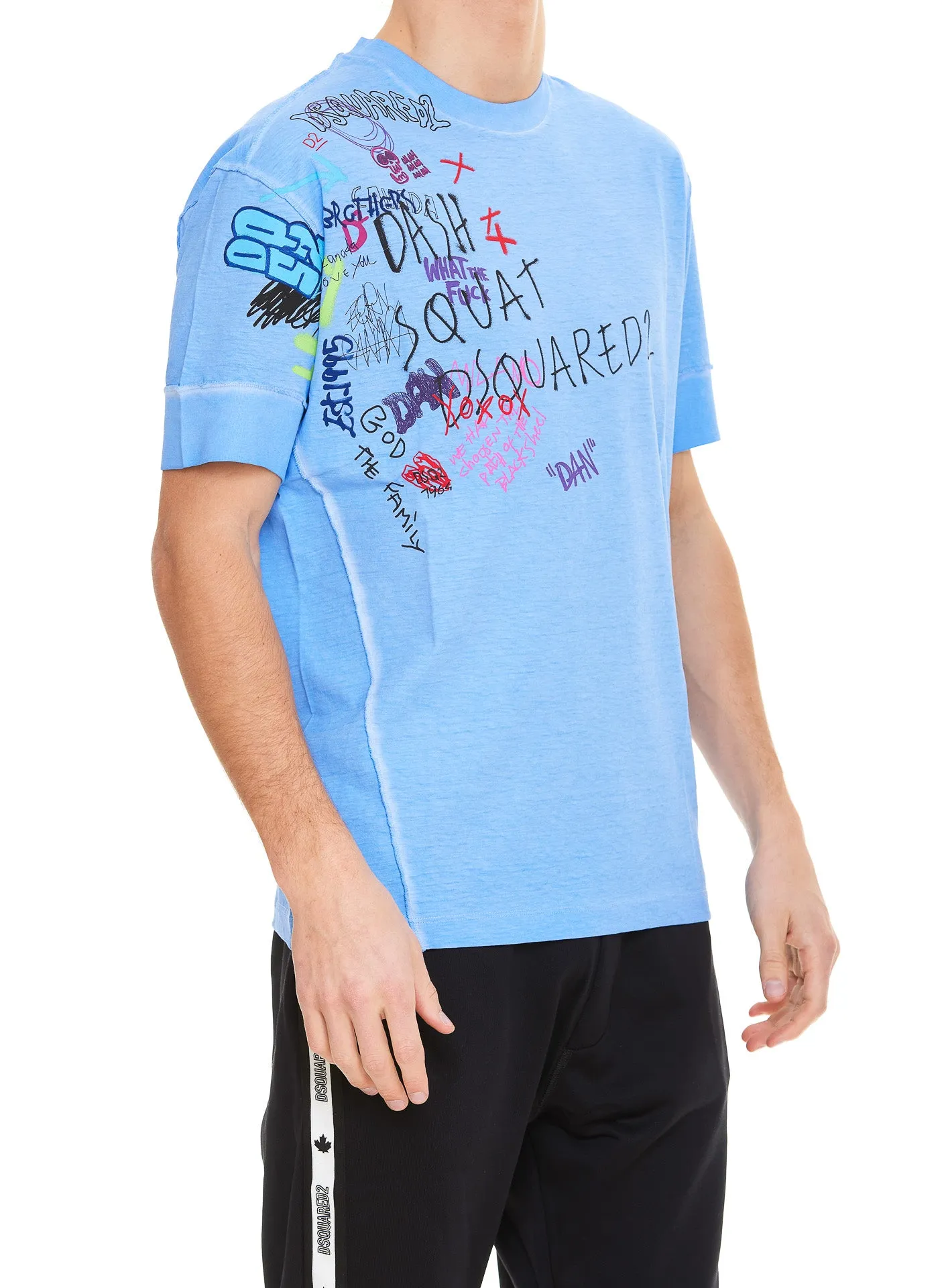 Dsquared2 Logo Printed Crewneck T-Shirt