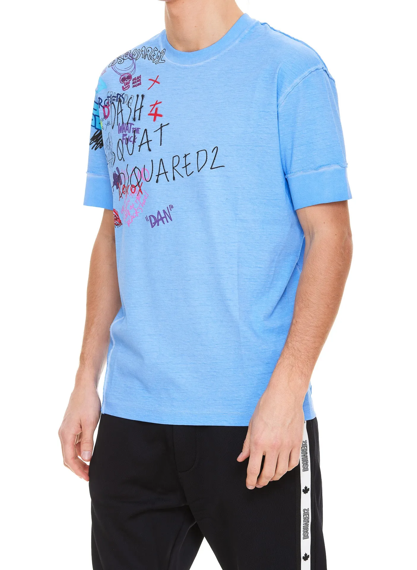 Dsquared2 Logo Printed Crewneck T-Shirt