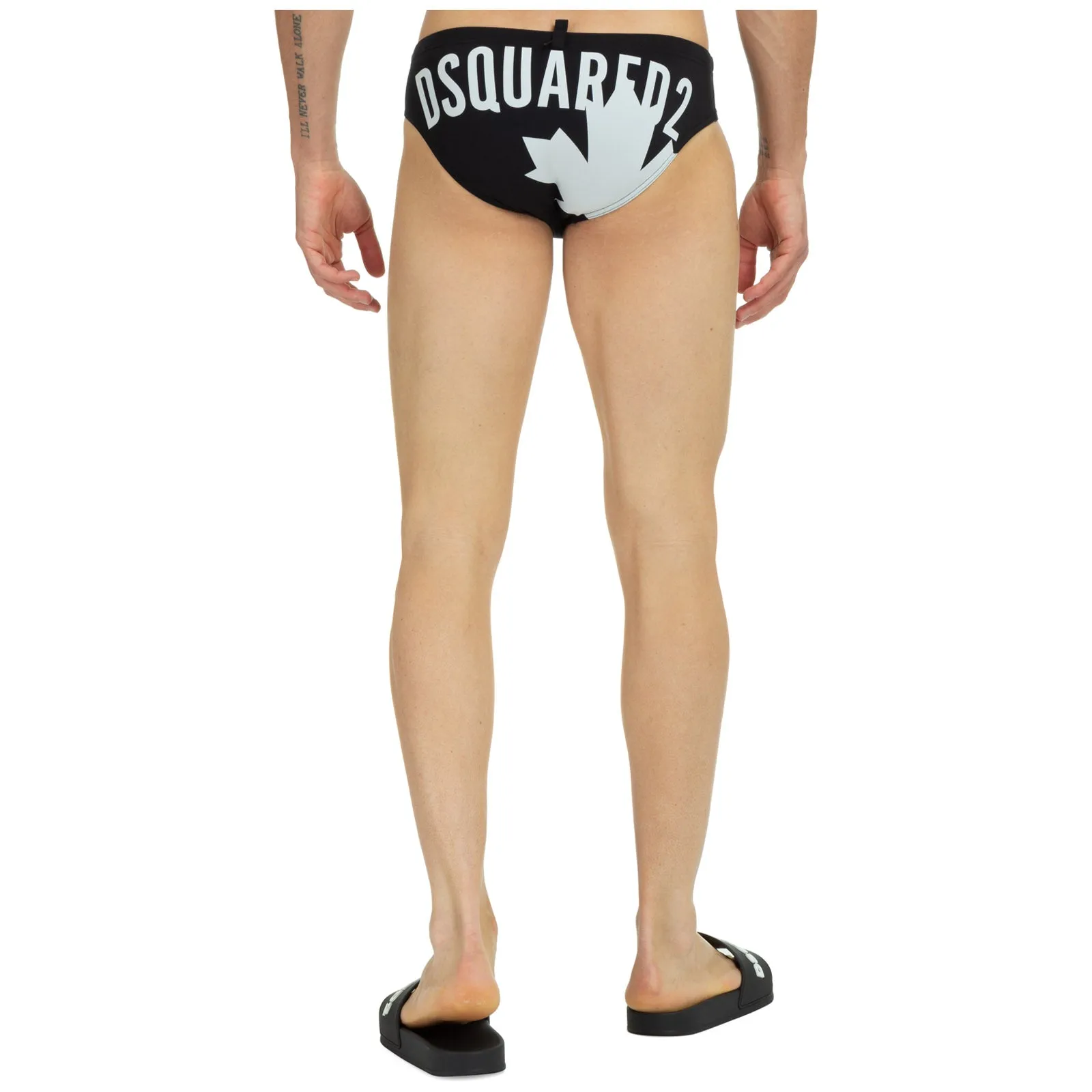 Dsquared2 Logo Printed Swimming Brief Trunks