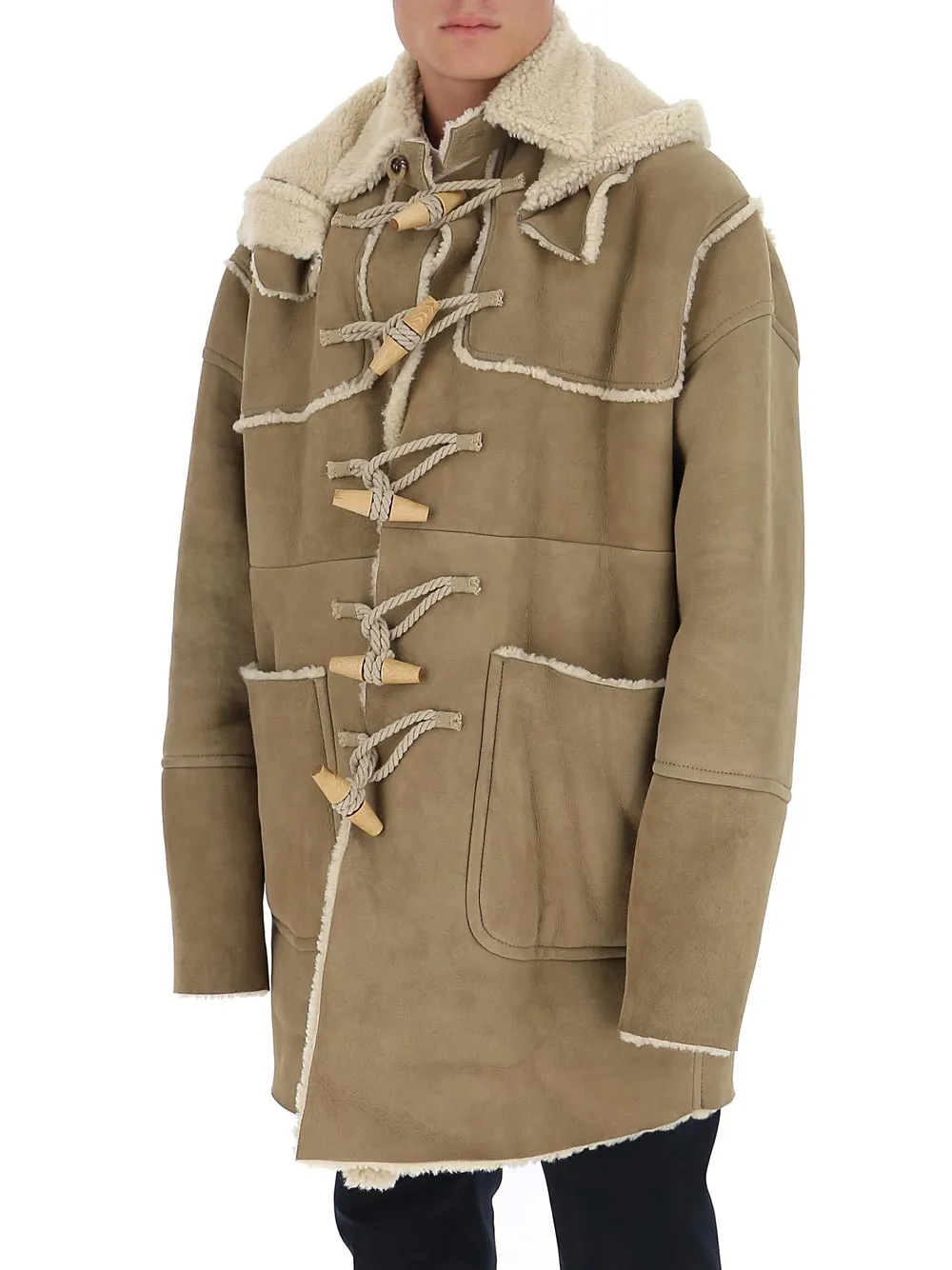 Dsquared2 Patch Pockets Hooded Duffle Coat