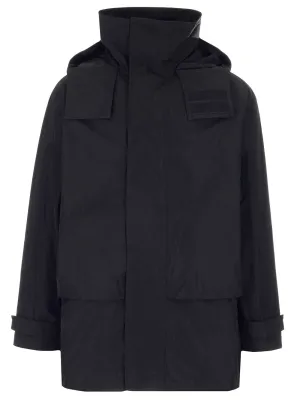 Dsquared2 Rear Logo Print Rain Coat