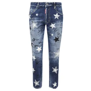 Dsquared2 Slogan Printed Skinny Jeans