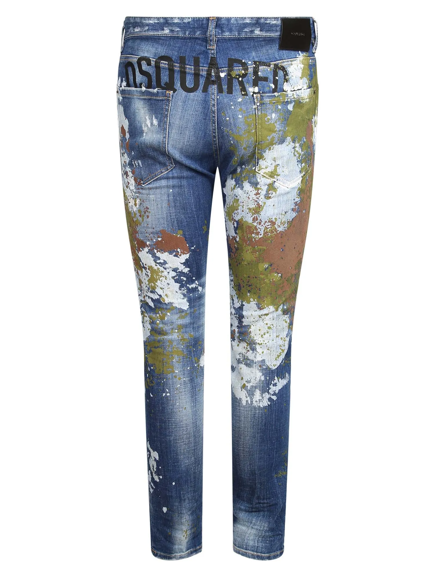 Dsquared2 Splatter Effect Slim-Fit Jeans