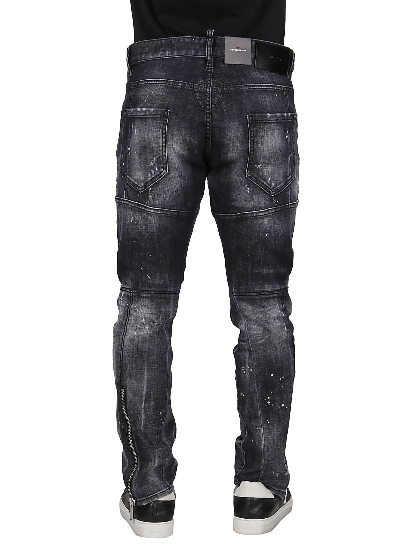 Dsquared2 Tidy Biker Tapered-Leg Jeans