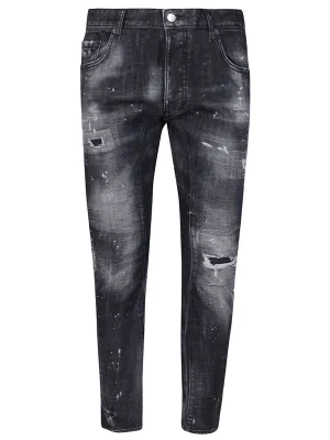 Dsquared2 Tidy Biker Tapered-Leg Jeans
