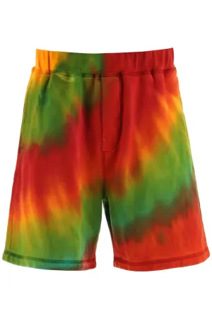 Dsquared2 Tie-Dye Print Track Shorts