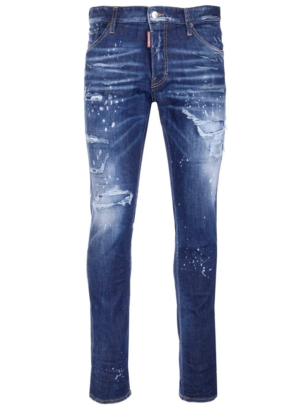 Dsquared2 Washed Straight-Leg Jeans