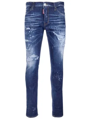 Dsquared2 Washed Straight-Leg Jeans