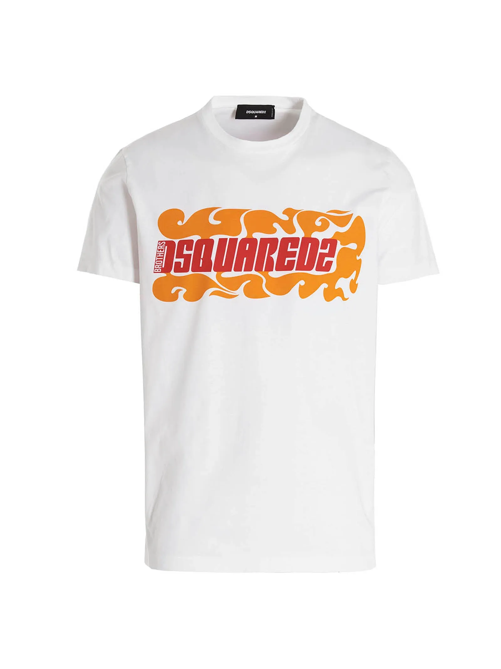 Dsquared2 Wave Logo Print Crewneck T-Shirt