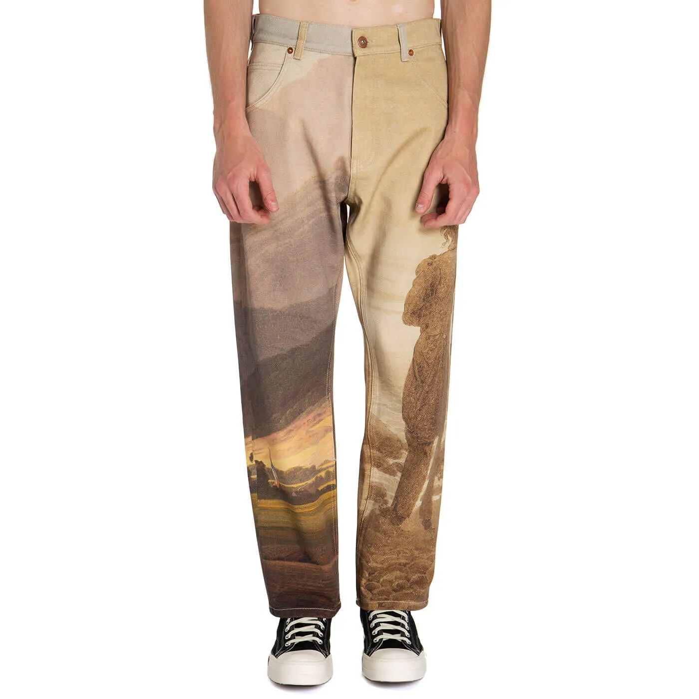 Edward Green Allover Graphic Print Jeans