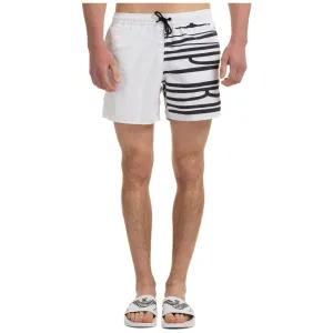 Emporio Armani Logo Print Drawstring Swim Shorts