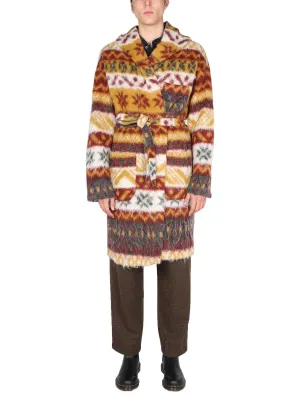Engineered Garments Tied Waist Knitted Cardigan