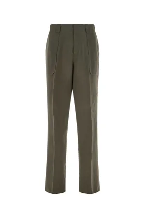 Ermenegildo Zegna High-Rise Straight Leg Pants