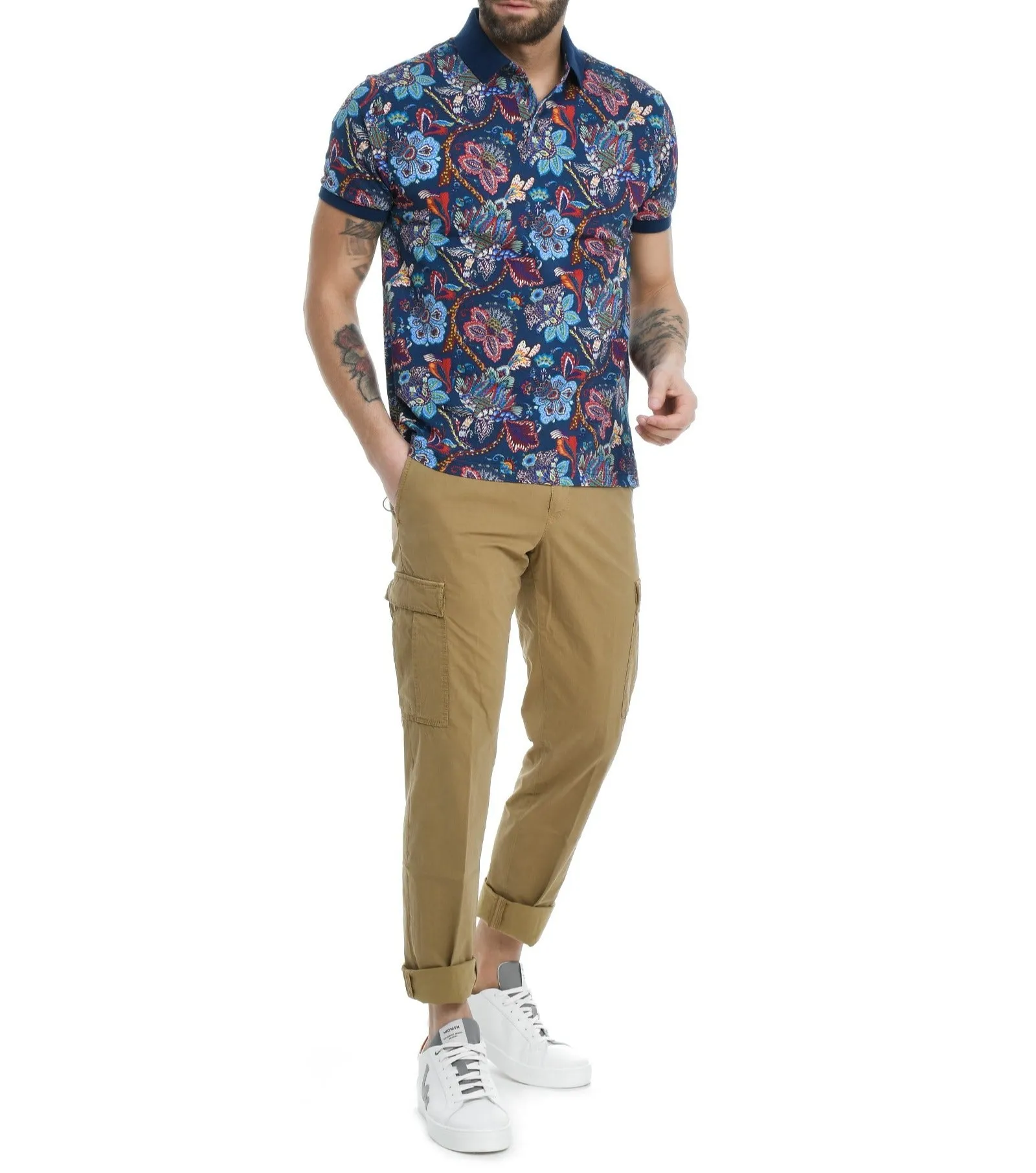 Etro Allover Paisley Print Polo Shirt