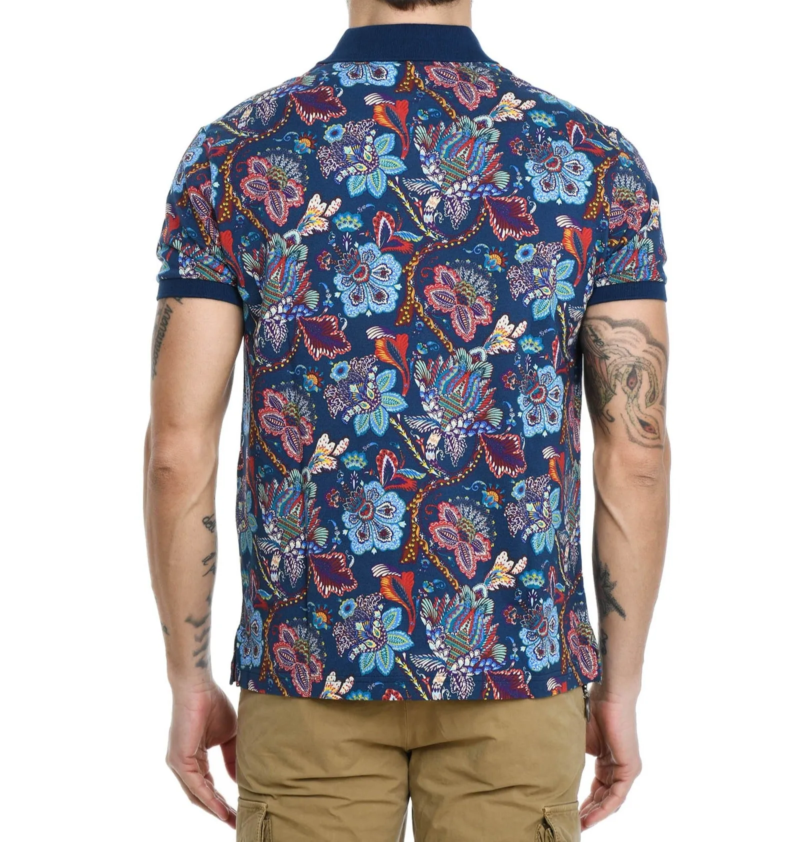 Etro Allover Paisley Print Polo Shirt