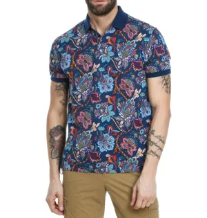 Etro Allover Paisley Print Polo Shirt