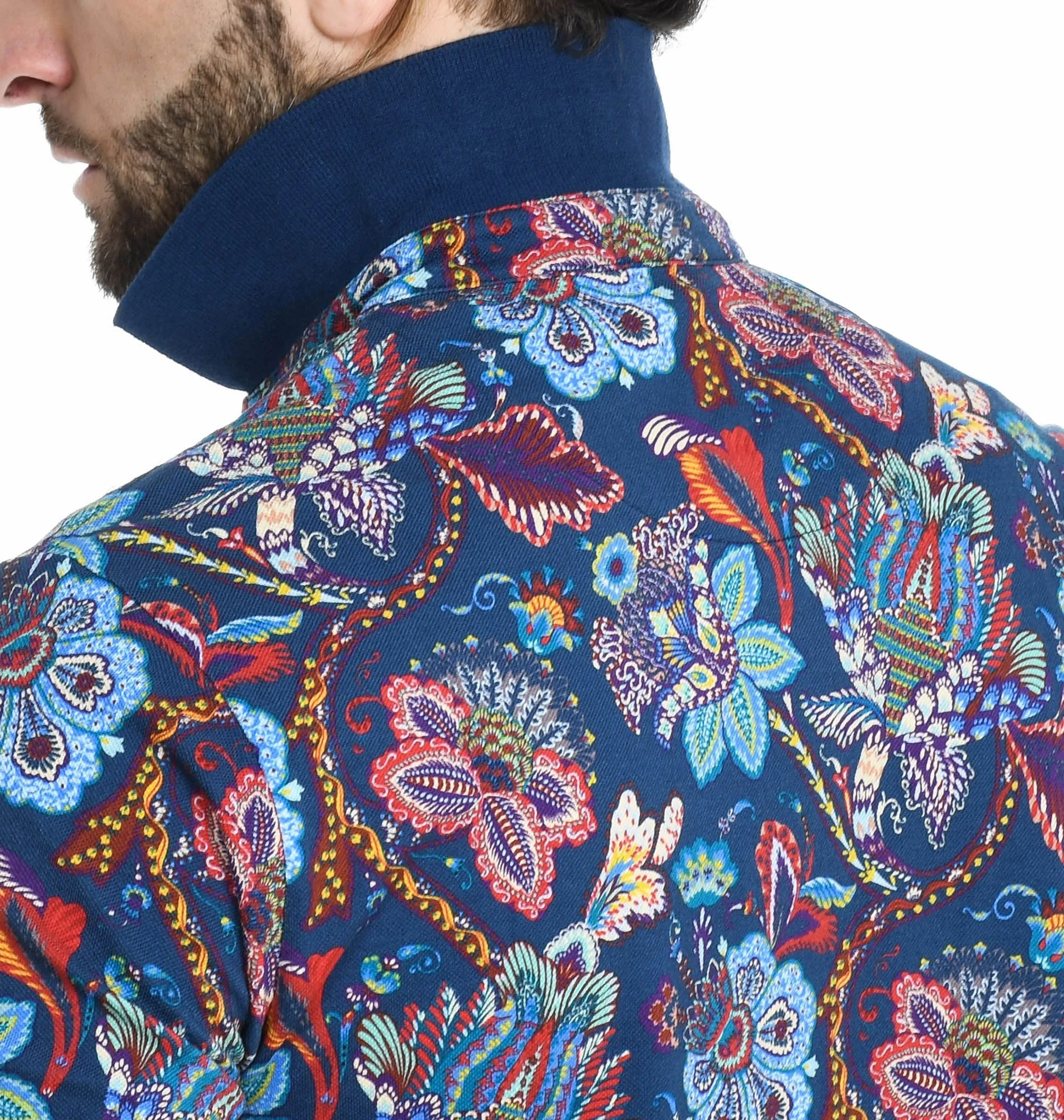Etro Allover Paisley Print Polo Shirt