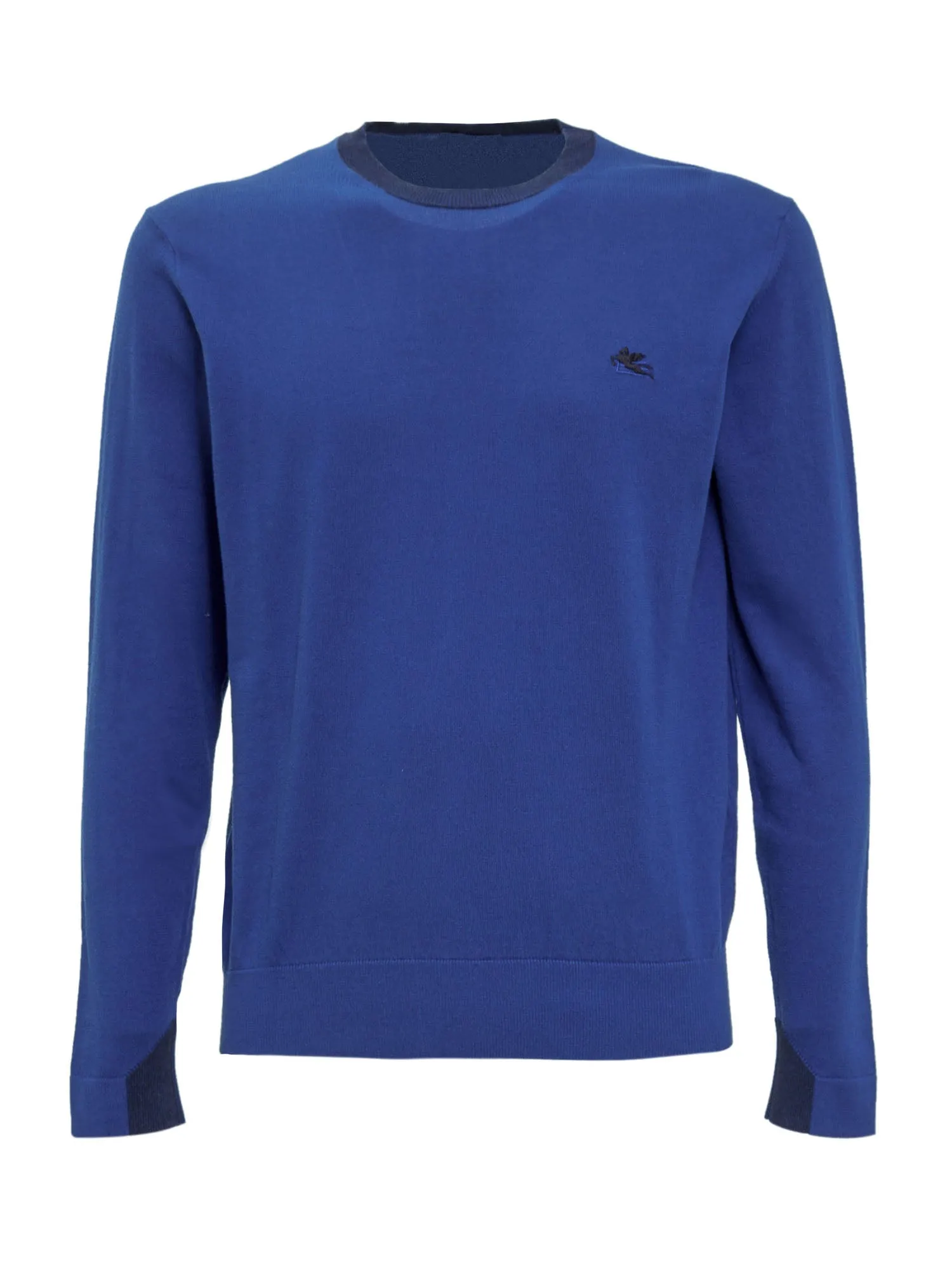 Etro Logo Embroidered Fine Knit Sweater