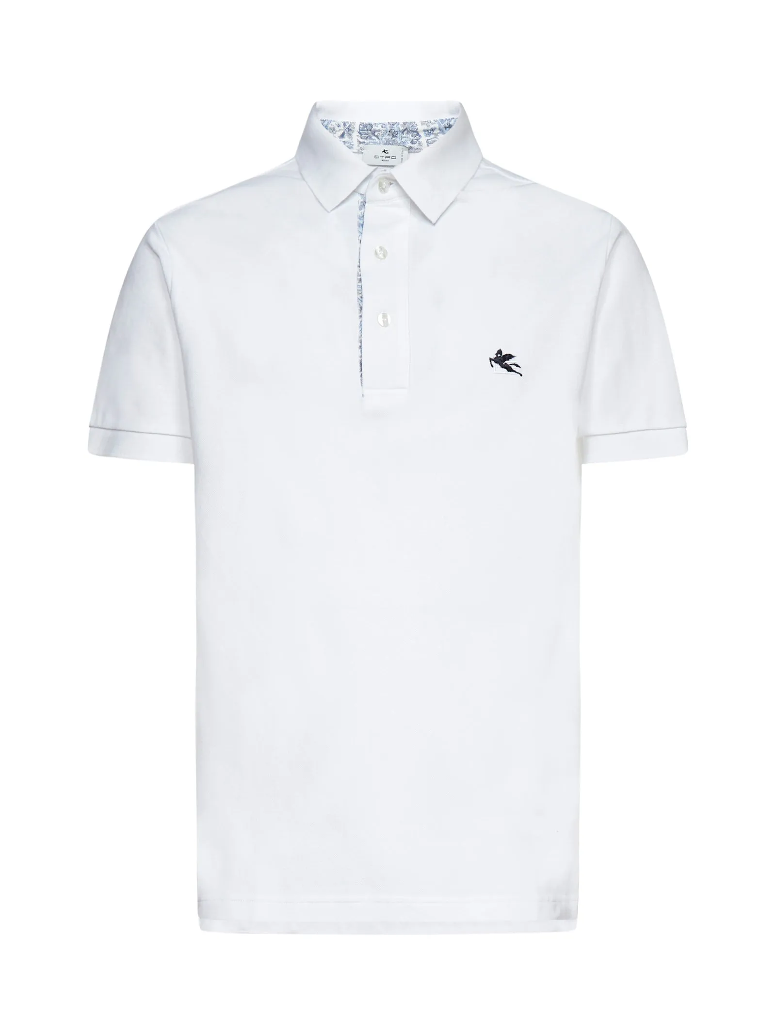 Etro Logo Embroidered Short-Sleeved Polo Shirt