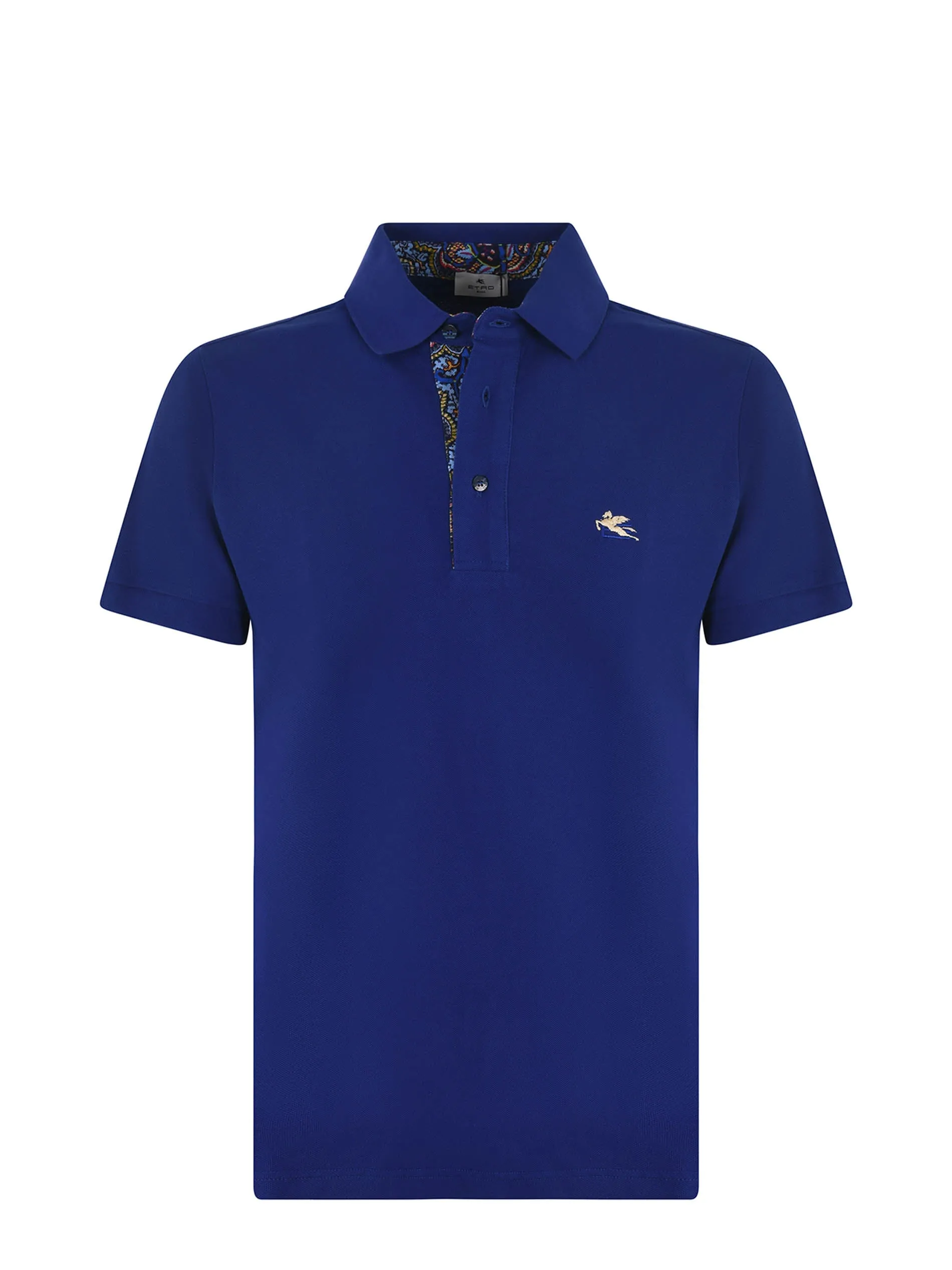 Etro Logo Embroidered Short-Sleeved Polo Shirt