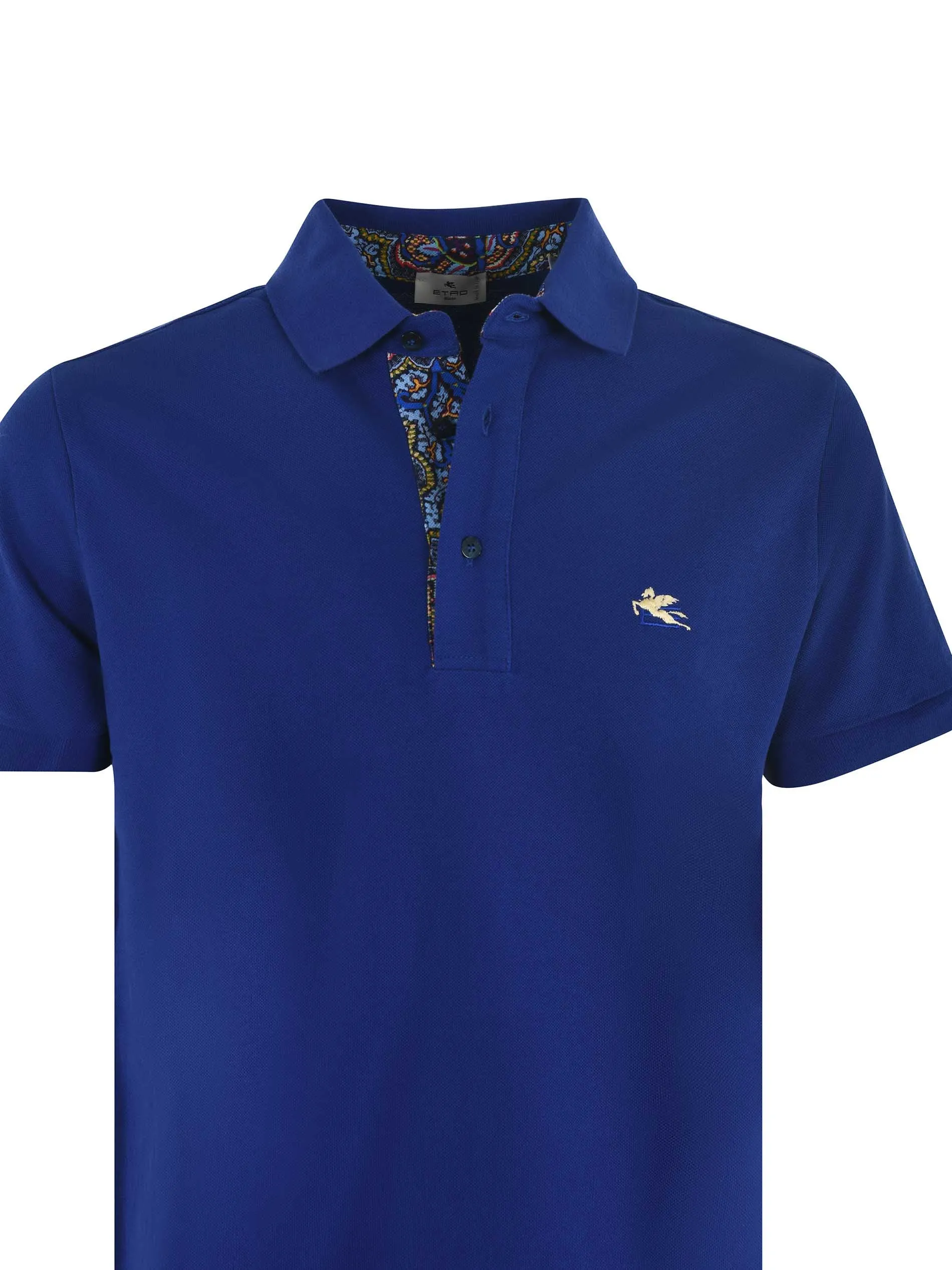 Etro Logo Embroidered Short-Sleeved Polo Shirt