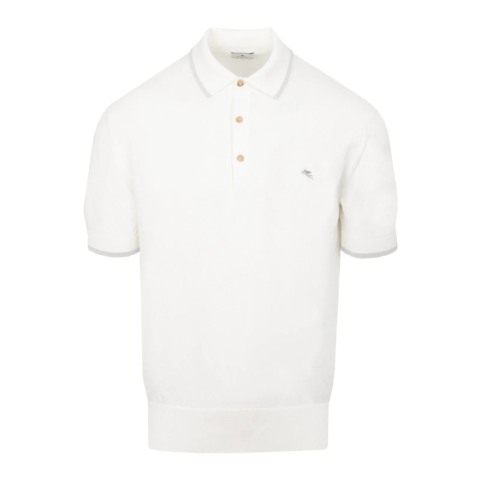 Etro Logo Embroidered Short-Sleeved Polo Shirt