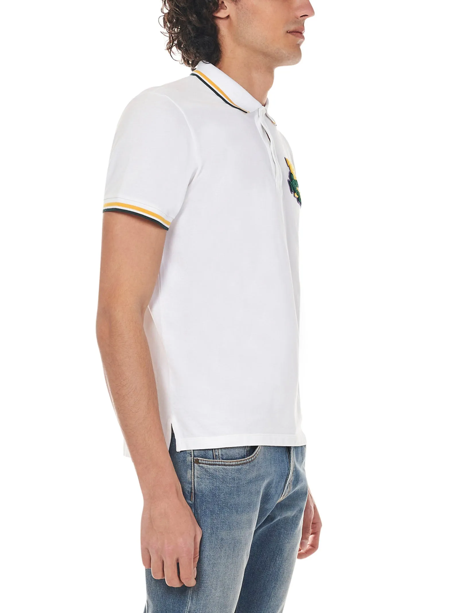 Etro Logo Patch Short-Sleeved Polo Shirt