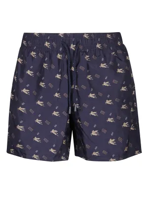 Etro Pegasus Printed Swimming Shorts