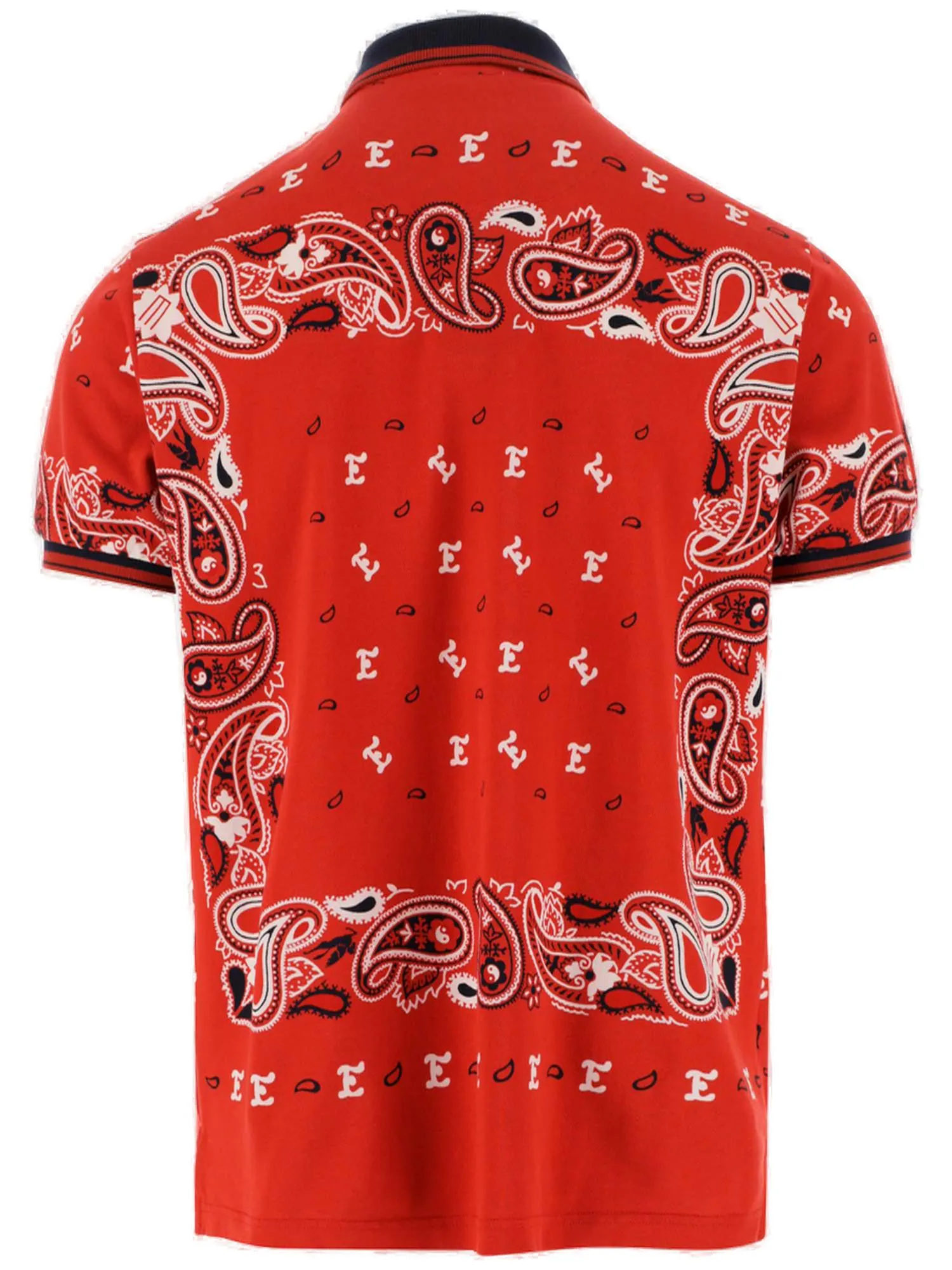 Etro Short-Sleeve Pattern Printed Polo Shirt