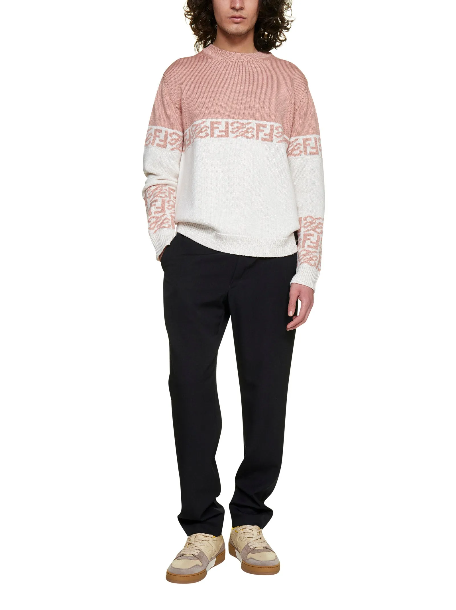 Fendi FF Intarsia Knitted Jumper