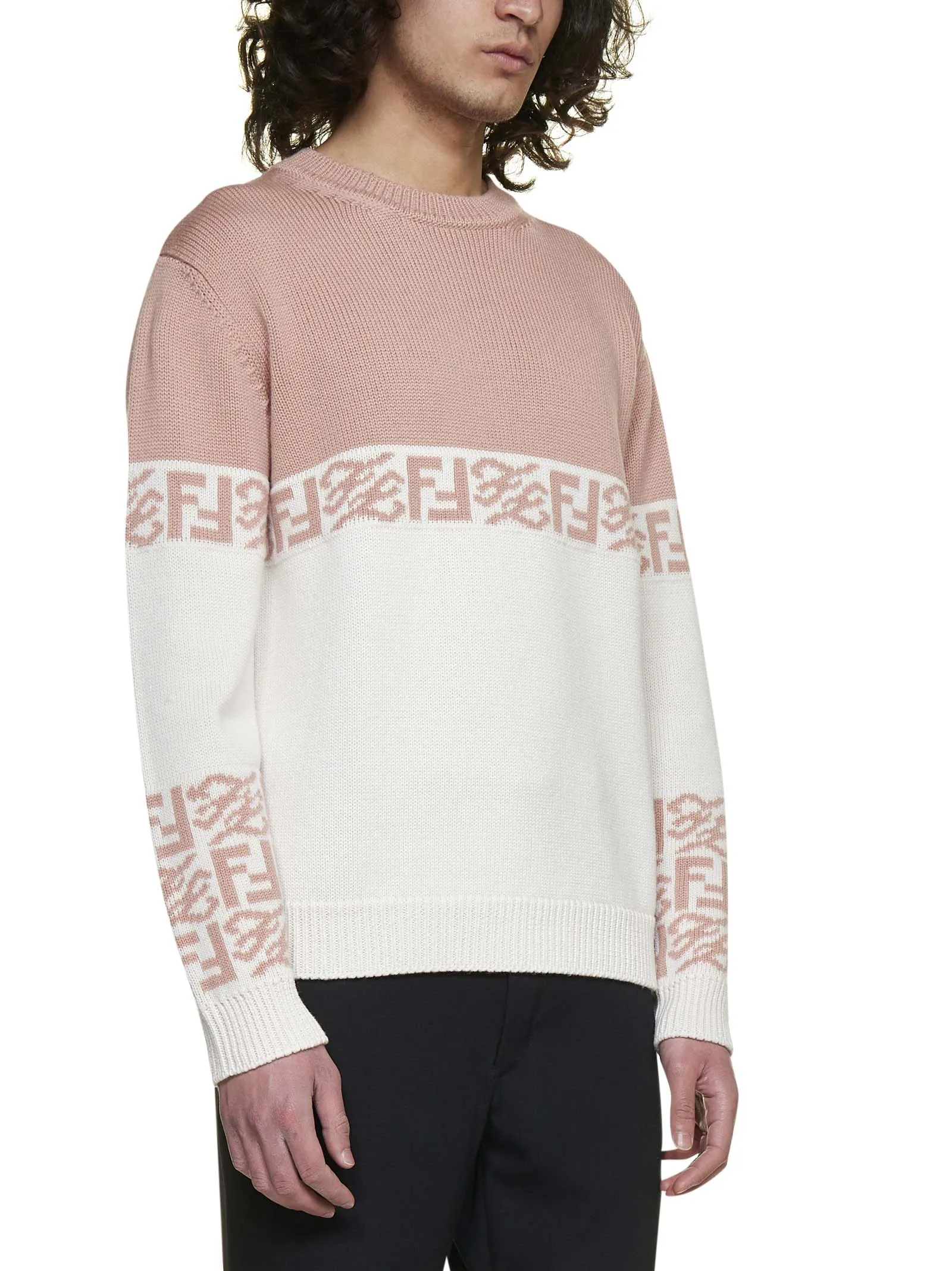 Fendi FF Intarsia Knitted Jumper