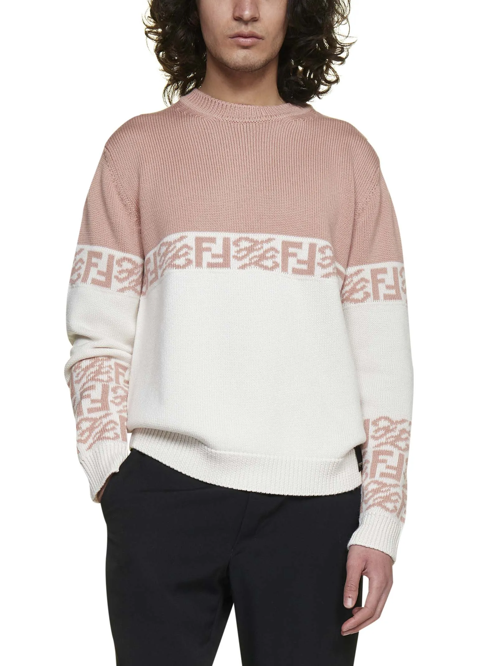 Fendi FF Intarsia Knitted Jumper